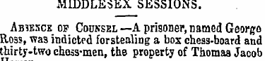 MIDDLESEX SESSIONS. Ab?k5ce of Counsel —...