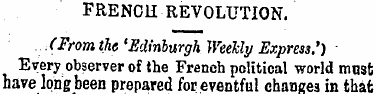 FRENCH REVOLUTION. (From the 'Edinburgh ...