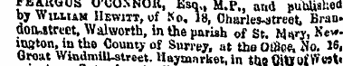 raKuus u'tiOJNUft, Esq., M.P., and puuUa...