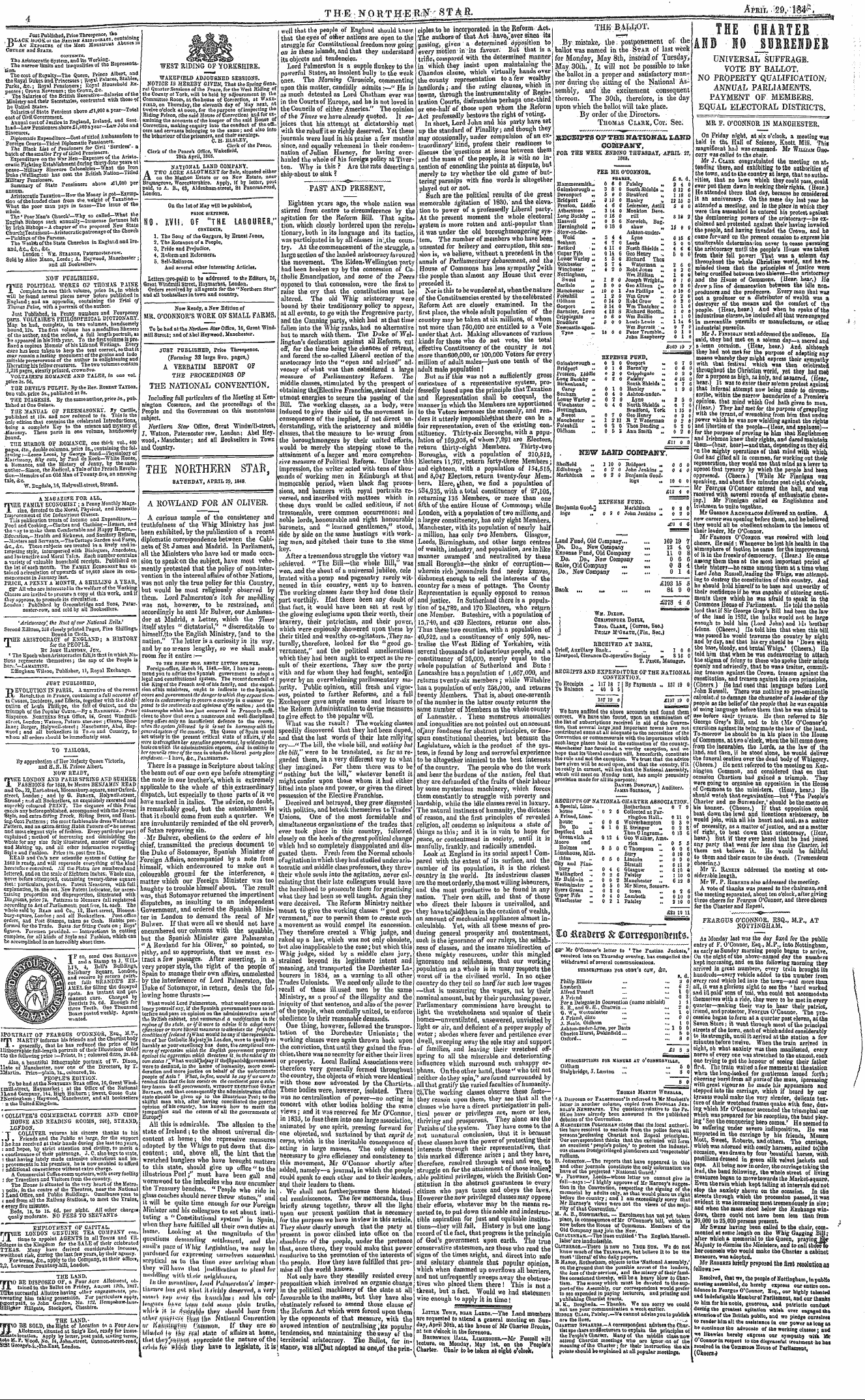 Northern Star (1837-1852): jS F Y, 2nd edition - Co &Ea$Ers $T Comssjonflntts