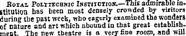 Botal Polttechnic Institotiok.—This admi...