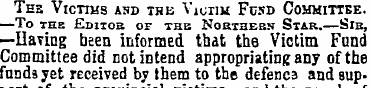 Tes Victims asd the Victim Fusd Committe...