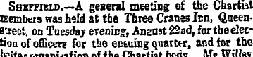 Sheffield.—A general meeting of the Char...
