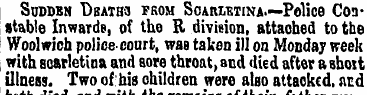 Sudden Deaths from Scarlatina.—Police Co...