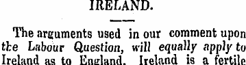 IRELAND. The arguments used in our comme...