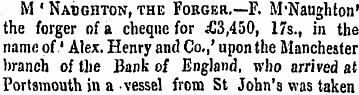 M ' Naughton, the Forger.—F. M-Naughton'...