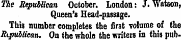 The Republican October. London: J. Watso...