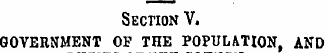 Section V. GOVERNMENT OF THE POPULATIONA...