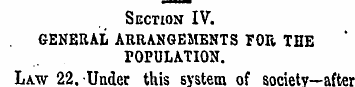 Section IV. GENERAL ARRANGEMENTS FOR THE...