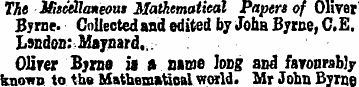 The JEscellaneous Mathematical Papers of...