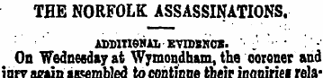 THE NORFOLK ASSASSINATIONS. ABDinSNAL BV...