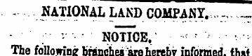 - NATIONAL LAiND COMPANY., „.,. _ - . • ...