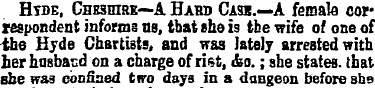 Hide, Cheshire—A Hard Cass.—A female cor...