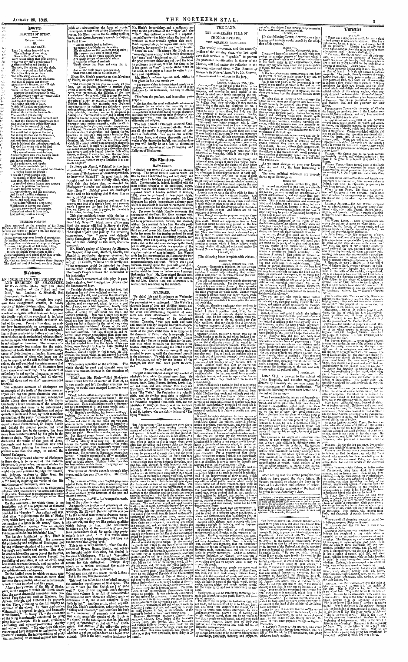 Northern Star (1837-1852): jS F Y, 2nd edition - Vavittu*
