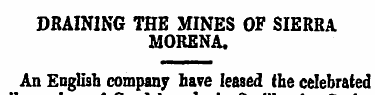 DRAINING THE MINES OF SIERRA MORENA. An ...