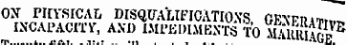 ON PIIVSICAL DISQUALIFICATIONS , OE\FB*i-rim INCAPACITY, AND IMMSIHMBNTS TO i&iuuffi* lwuiiiDiieiuiion