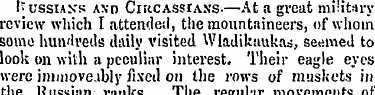 Russians axd Circassians-—At a great mil...