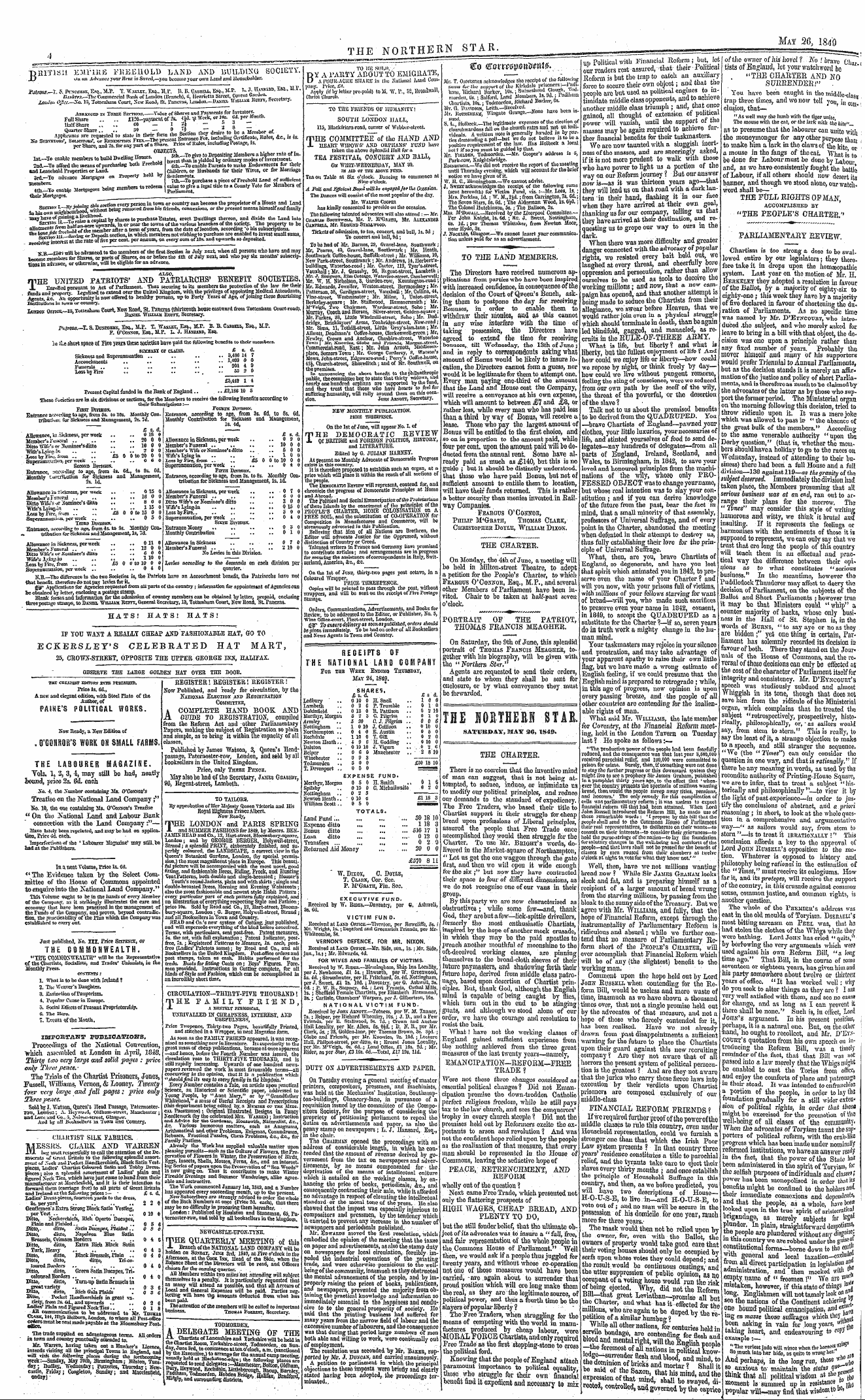 Northern Star (1837-1852): jS F Y, 2nd edition - Duty 02f Advertisements.-And' Paper. On ...