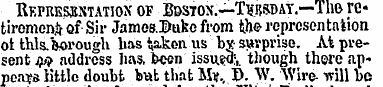 Representation of Boston.—Tubsuay.—The r...