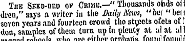 The Seed-bed of Crime.—" Thousands ohds ...