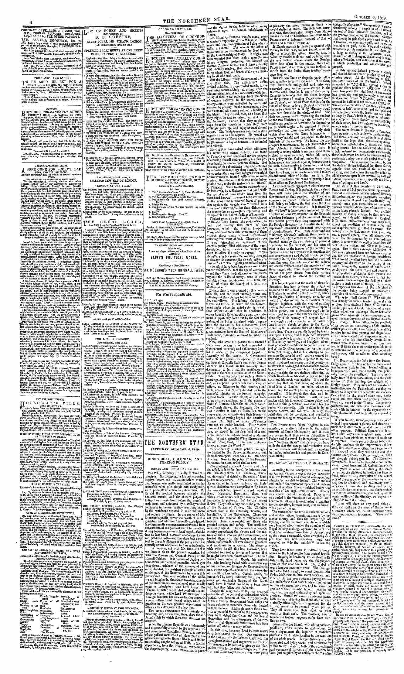 Northern Star (1837-1852): jS F Y, 2nd edition: 4