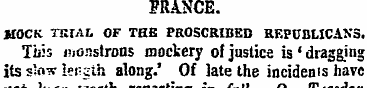FRANCE. MOCK. TEIAL OF THE PROSCRIBED RE...