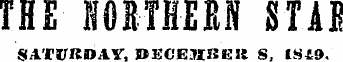 THE NORTHERN STAB SATURDAY, UECEMBEK S, IS49.