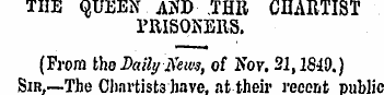 THE QUEEN AND THB CHARTIST PRISONERS. (F...