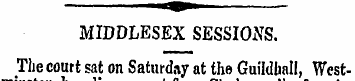 m MIDDLESEX SESSIONS. The court sat on S...