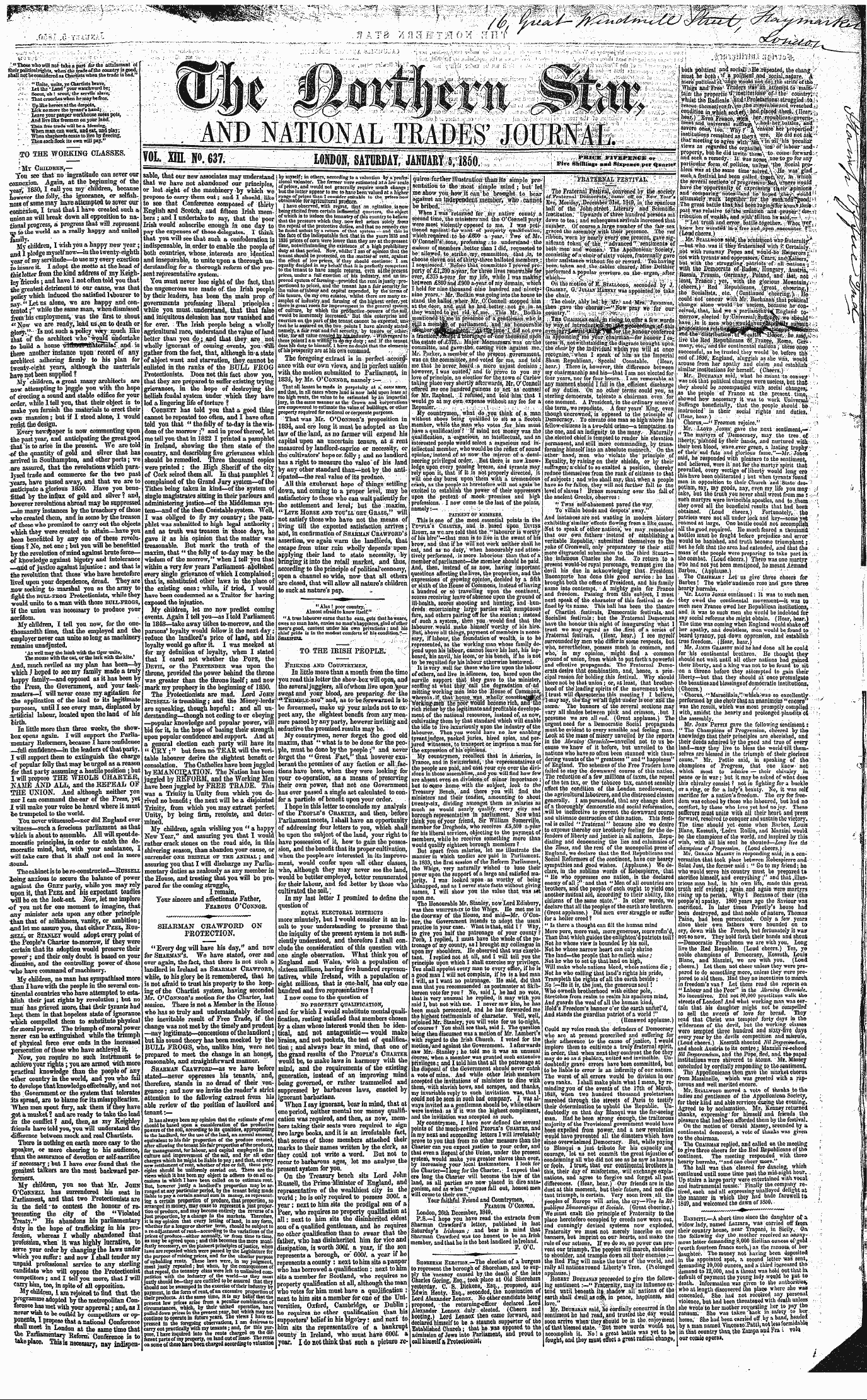 Northern Star (1837-1852): jS F Y, 2nd edition - "Alas! Poor Country, " Almost Afraid To ...