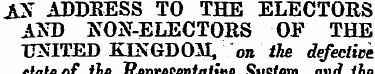 AS" ADDBESS TO THE ELECTORS A1ST) NON-EL...
