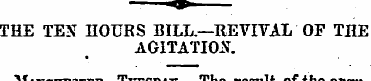 THE TEX HOURS BILL.—REVIVAL OF THE AGITA...
