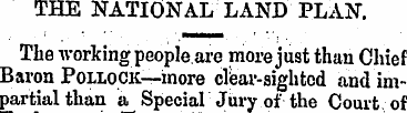THE NATIONAL LAND PLAN. The working peop...