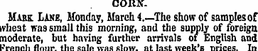 CORK. Mark Lane, Monday, March 4.—The sh...