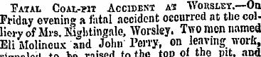 Fatal Coal-wt Accident as Worslet.—On Fr...