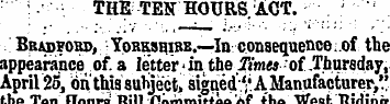 : THE TEN HOURS . ACT. ."; '' _ BRiDVOKD...