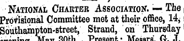 * National Charter Association. — The Pr...