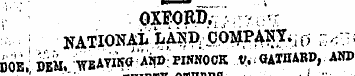 OXFORD; 1 .; - ' t ¦ '¦ ,: j NATIONATi '...