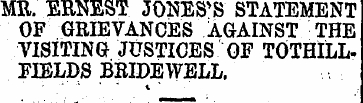 MR. ERNEST JONESES STATEMENT OF GRIEVANC...