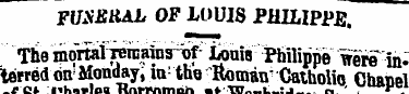 FUSEttAL OF LOUIS PHILIPPJS. The morttiT...