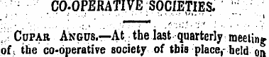 " ¦/; -- CO-OPERATIVE SOC/ETIES. ;. ;; C...
