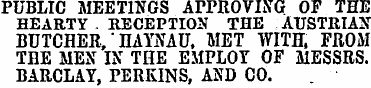 PUBLIC MEETINGS APPROVING OF THE HEARTY ...