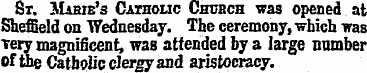 St. Marie's Catholic Church was opened a...