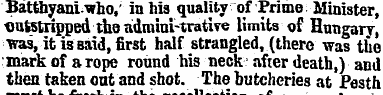 Batthyani who, in his quality of Prime M...
