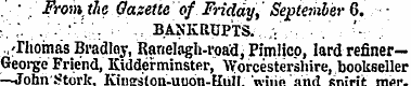 • From the Gazette of Friday, September ...