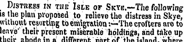_ Distress in the Isle or Skte.—The foll...