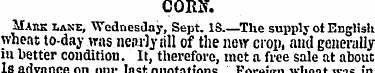 COIOJ. Maiik lane, Wednesday, Sept. IS.—...