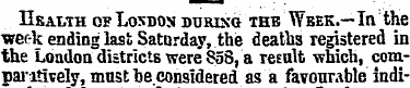 IIkal . h of Loxnoji during the Wbek.—In...