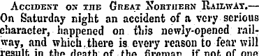 Accident on the Great Northern Railway.—...