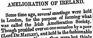 AMELIOEATION OF IRELAND. ^££€FS3^ SffiWa...